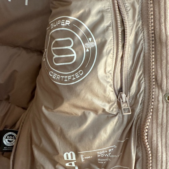 Pink Corduroy Aritzia Super Puff - Picture 4 of 6